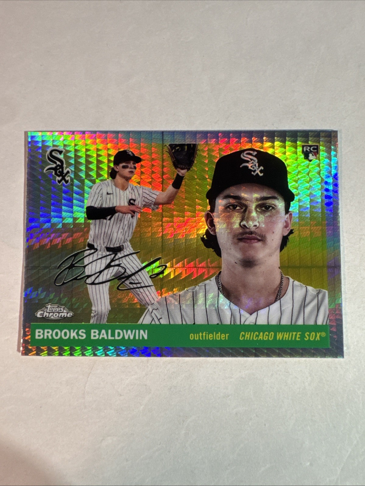 2025 Topps Chrome Platinum Anniversary Brooks Baldwin RC Prism Refractor #252