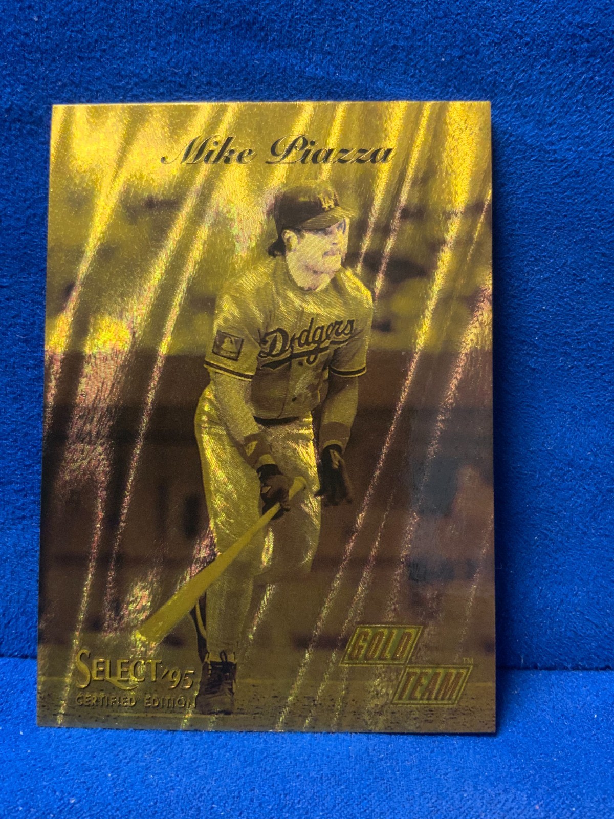 1995 Mike Piazza Select Certified Gold Team -Los Angeles Dodgers – Card: 5 of 12