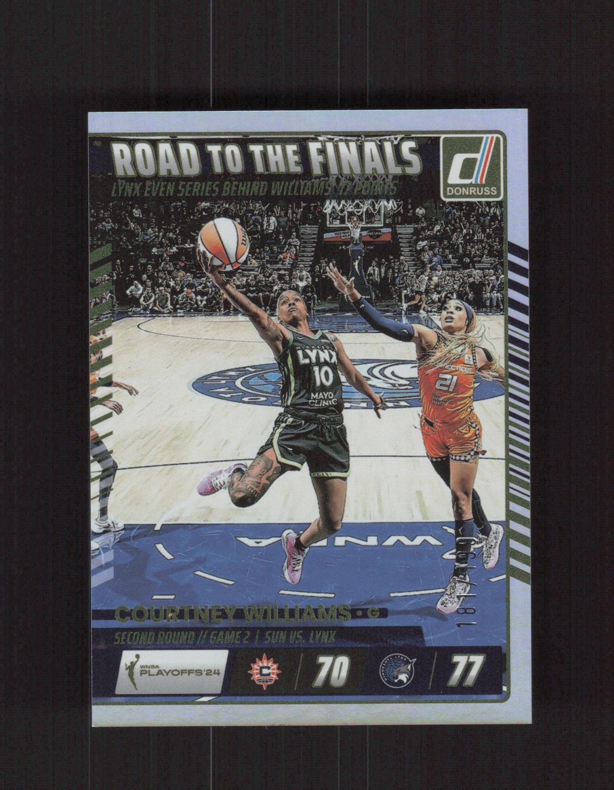 2025 Donruss WNBA #4 Courtney Williams Road To The Finals Second Round #/199