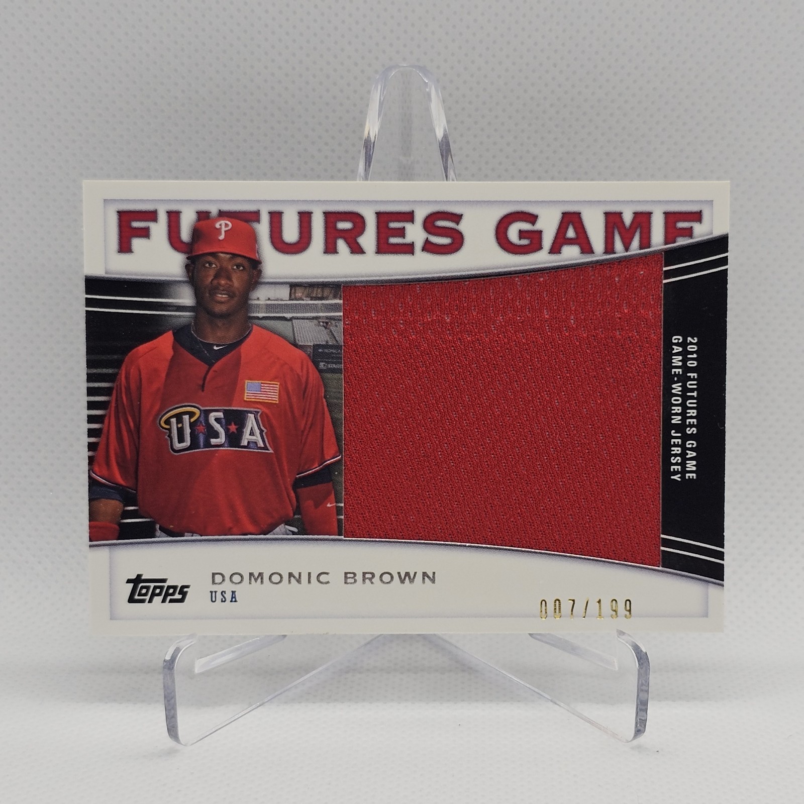 2010 Topps Jemile Weeks Game Worn Rookie Prospect Jersey /199 #FGR-JW 10261