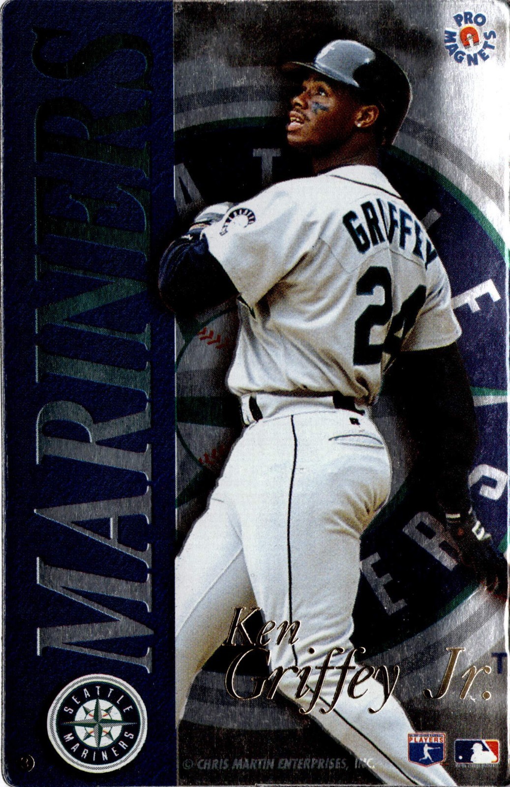 1990s Pro Magnets Ken Griffey Jr Mariners HOF Magnet Card Seattle #24