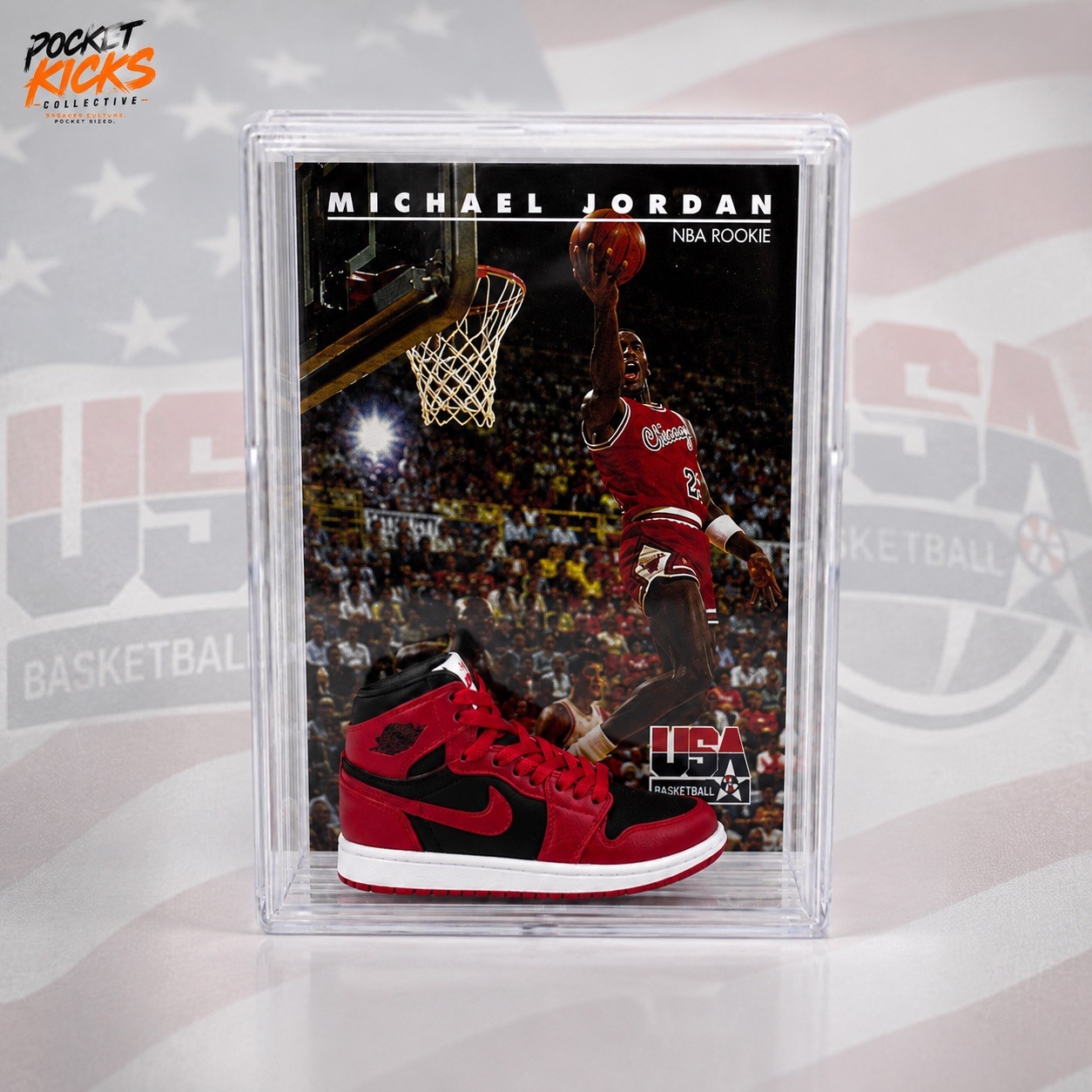 1990 Skybox Michael Jordan USA Team NBA Rookie Card & Mini Kick