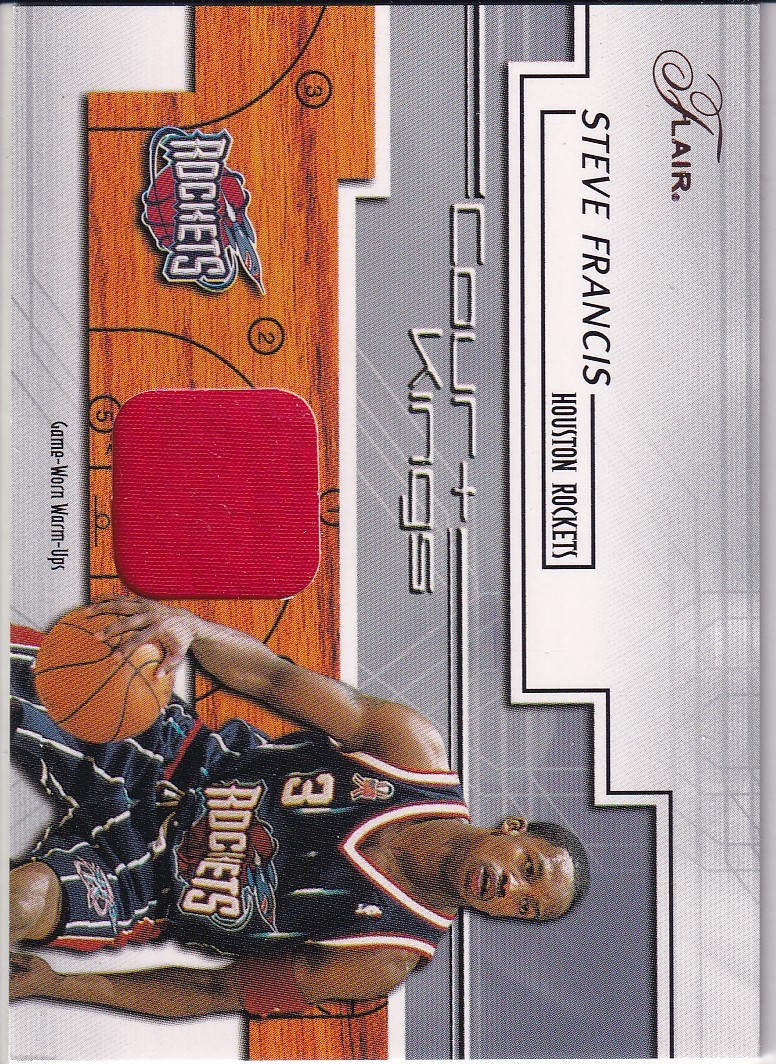 2002-03 Flair #CK-SF Steve Francis Court Kings Game Used