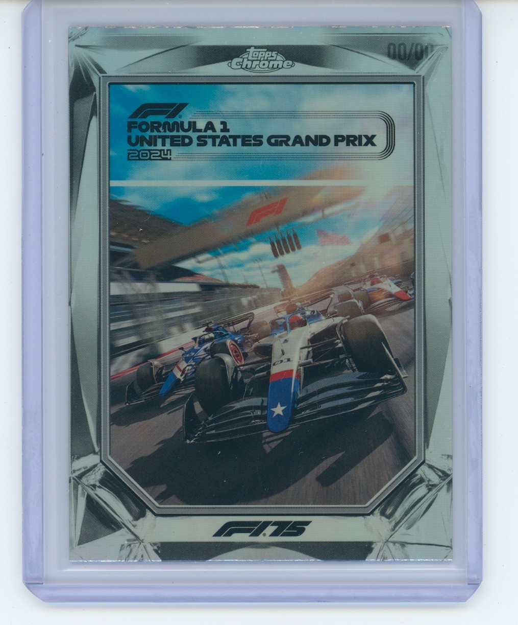 2025 Topps Chrome Formula 1 #F175-8 United States GP Diamond Drives