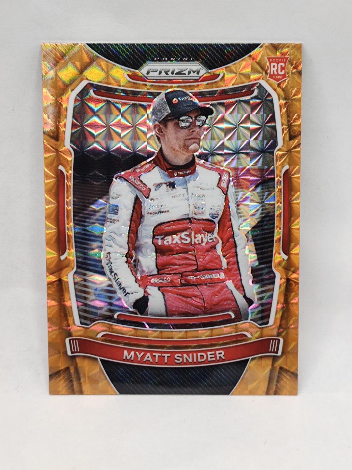2021 MYATT SNIDER PANINI PRIZM NASCAR RACING Orange Reactive ROOKIE CARD RC #14