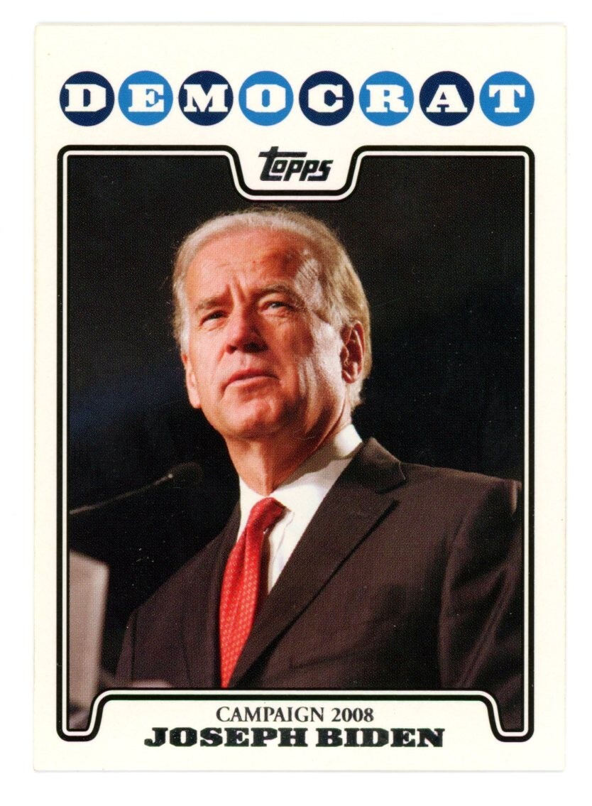 Joseph Joe Biden – 2008 Topps Campaign 2008, Democrat, President Card Politics