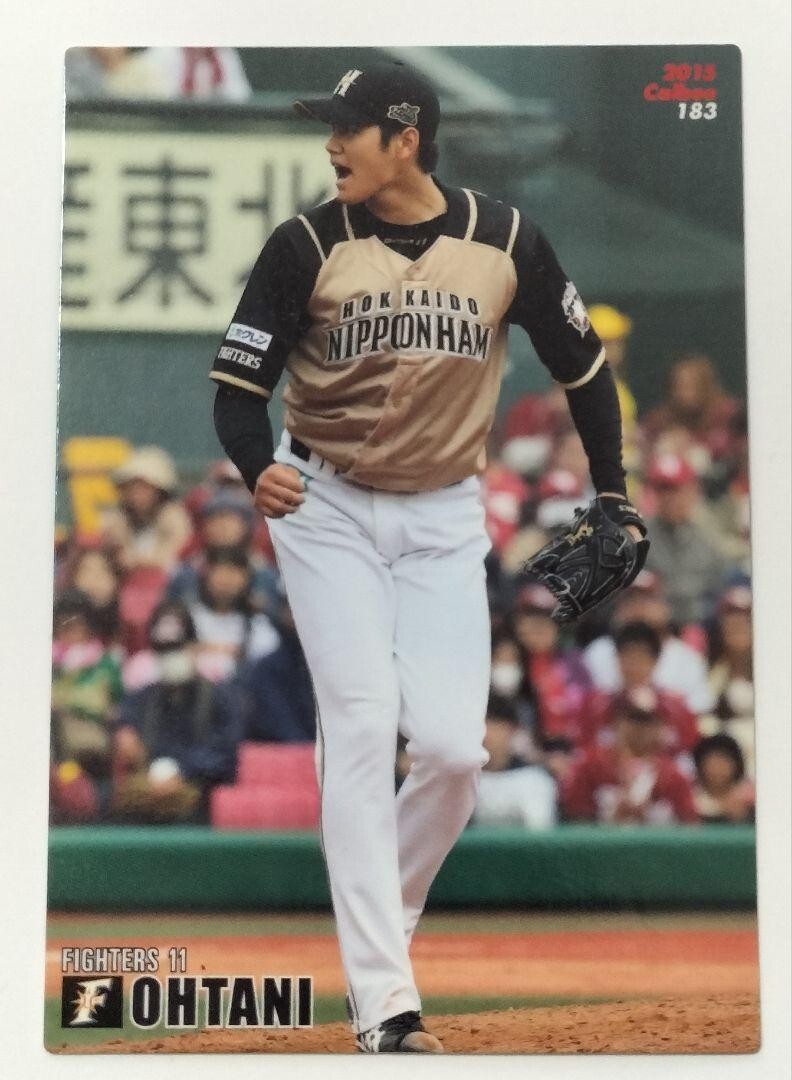 Shohei Ohtani Baseball Chips Trading Card 183 Nippon Ham Fighters Calbee Japan