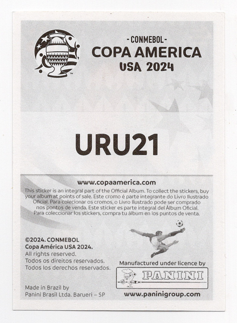 #URU21 Darwin Nunez CONMEBOL Panini Copa América 2024 Latin Edition