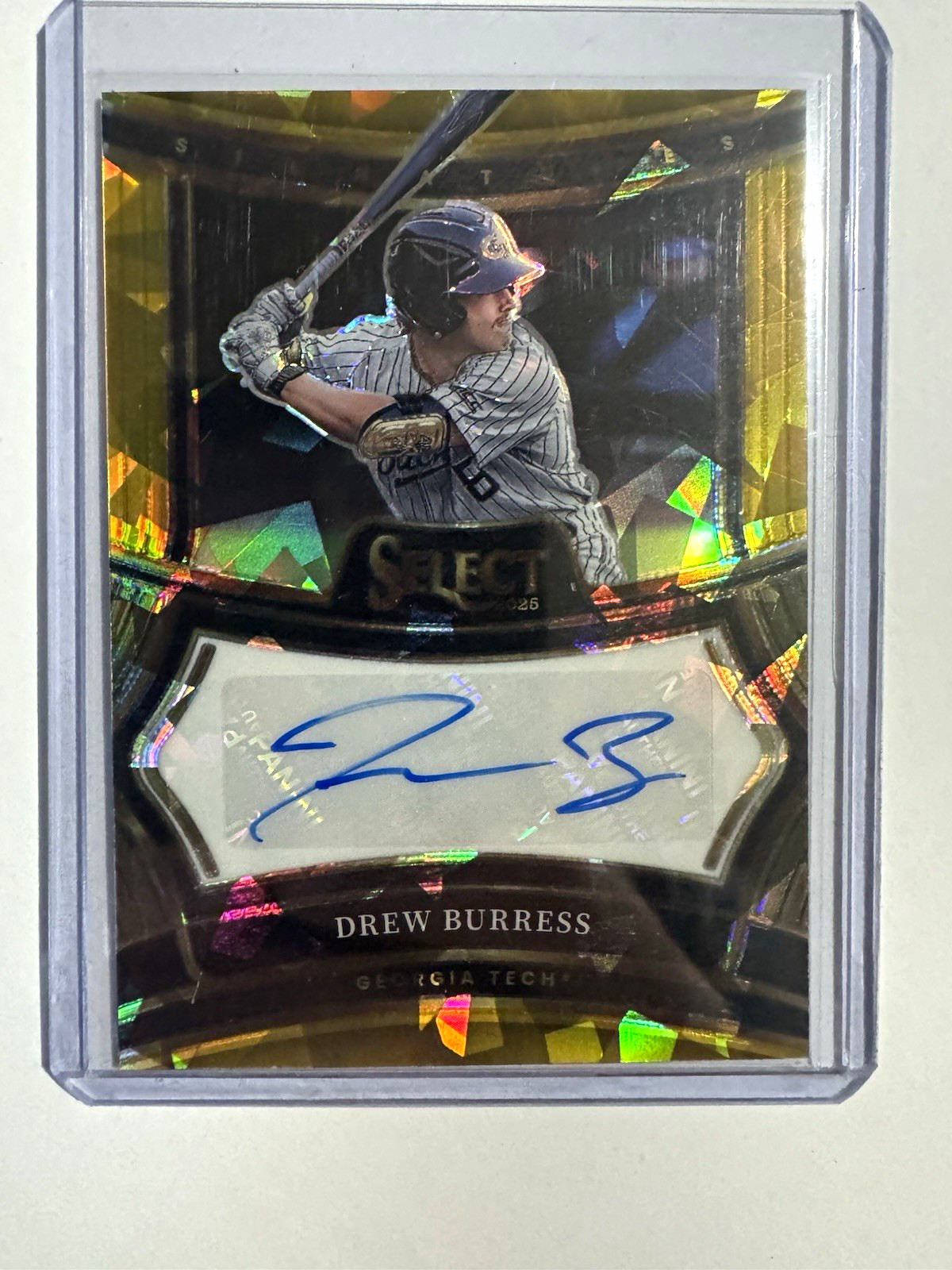‘25 Select Drew Burress, Georgia Tech, Gold Auto /10 – A’s Top 10 Draft Pick!