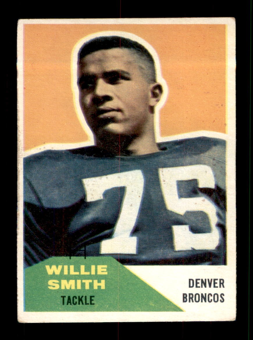 1960 Fleer Willie Smith Rookie RC VG #47 Football Card