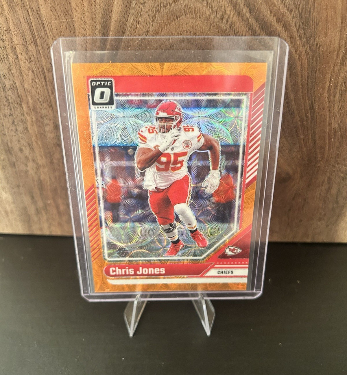 Panini 2024 Donruss Optic Chris Jones Chiefs #99 Orange Scope Prizm /79