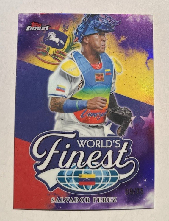 2026 Topps World’s Finest Salvador Perez Purple (#9/75) TEAM VENEZUELA (ROYALS)