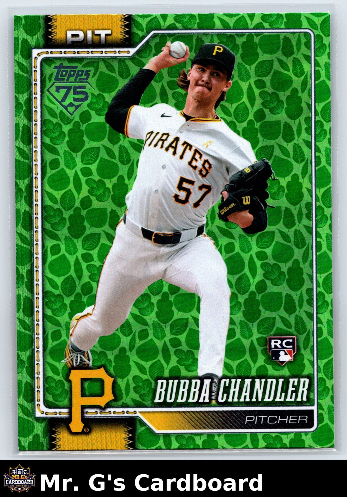 Bubba Chandler RC 2026 Topps #283 Green Foil Pittsburgh Pirates