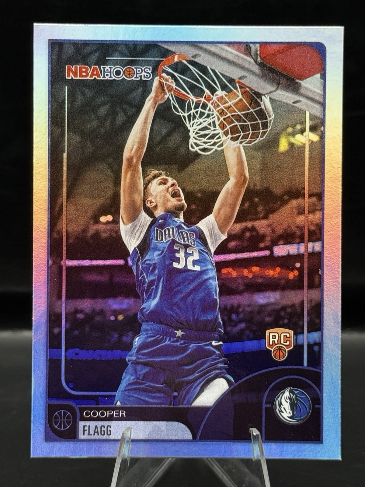 2025-26 Topps NBA Hoops Cooper Flagg RC Holo Foil Rookie Mavericks #35