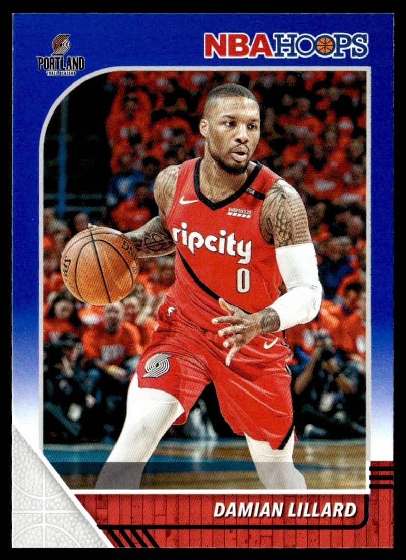 2019-20 Hoops Blue Damian Lillard Portland Trail Blazers #157
