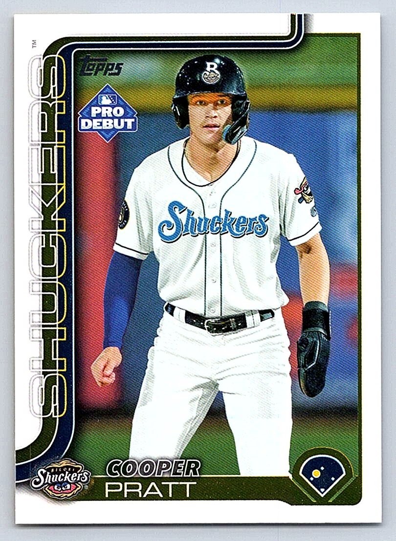 COOPER PRATT SHUCKERS 2025 TOPPS PRO DEBUT #PD-5