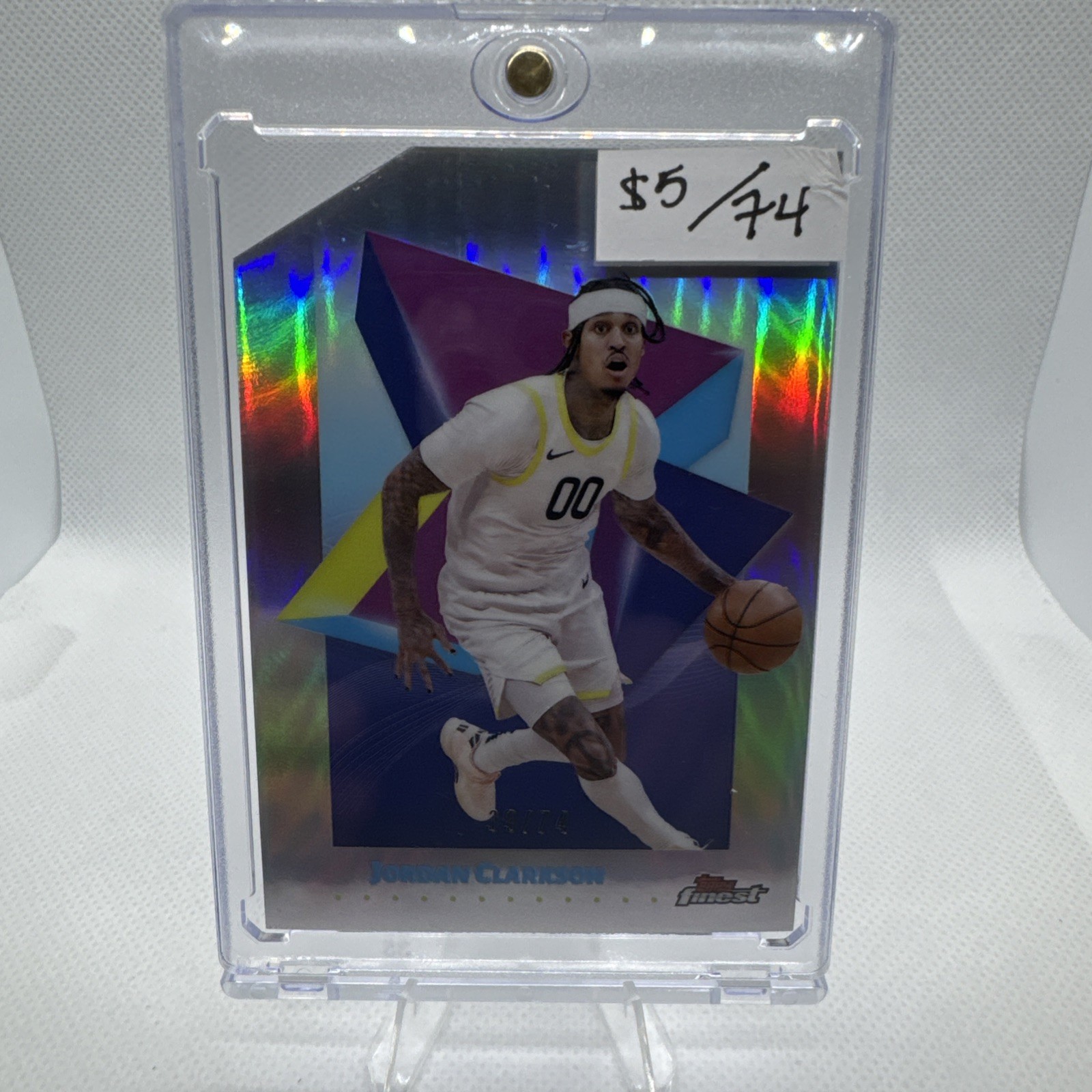 2024-25 Finest #94 Jordan Clarkson Refractors Die Cut #/74