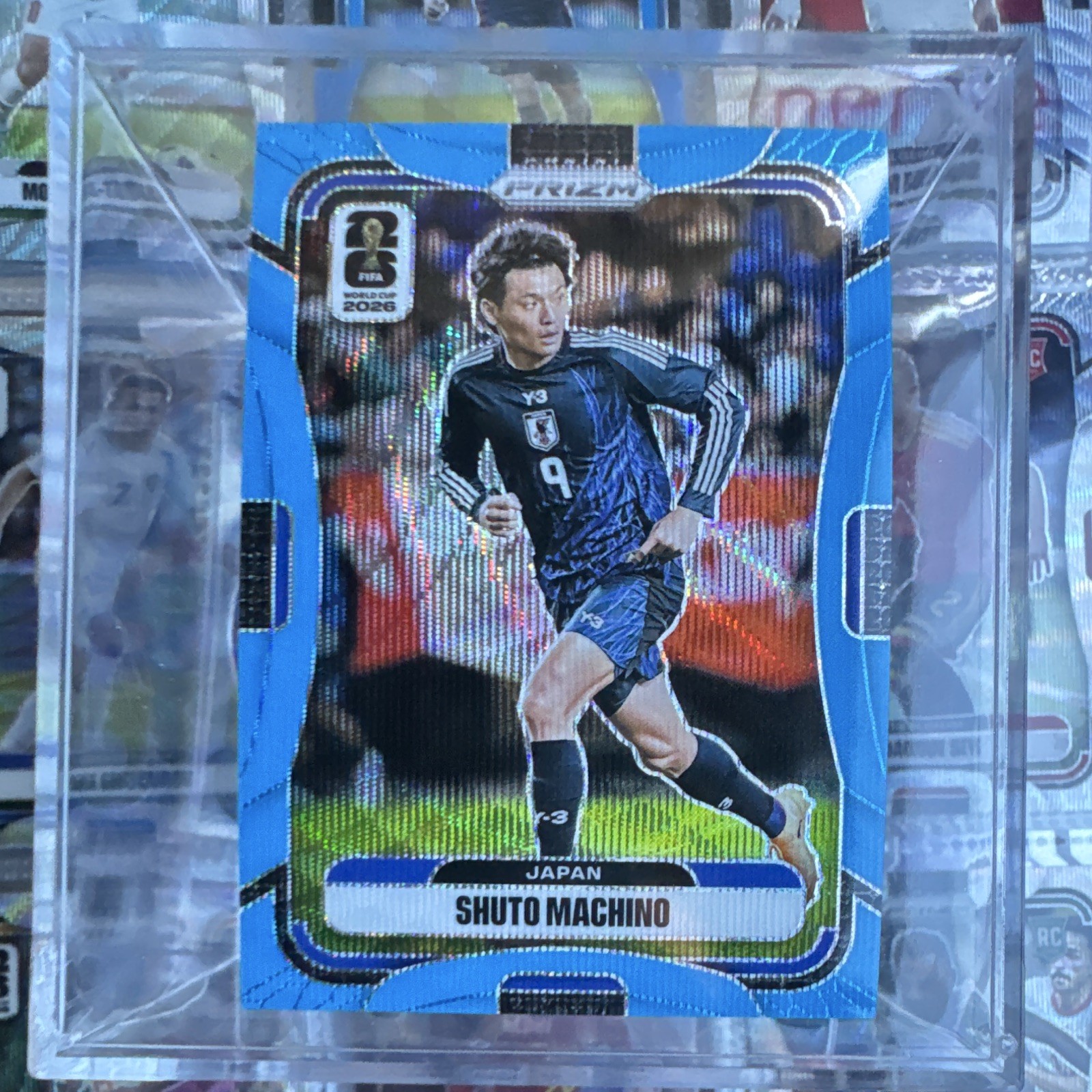 Panini 2026 Prizm FIFA World Cup Shuto Machino #263 Japan Blue Parallel Card