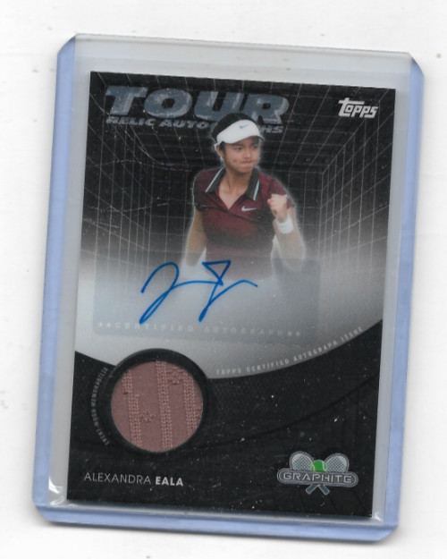 2026 TOPPS GRAPHITE TENNIS—-ALEXANDRA EALA—TOUR RELIC AUTOGRAPH