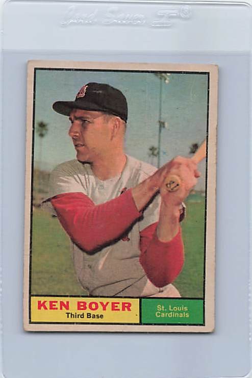 1961 Topps #375 Ken Boyer Cardinals VG/EX *DA-E6100