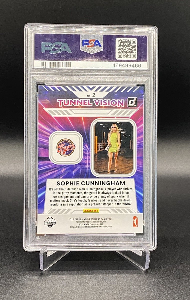 2025 Panini Donruss WNBA – Tunnel Vision Sophie Cunningham #2 PSA 8 Fever