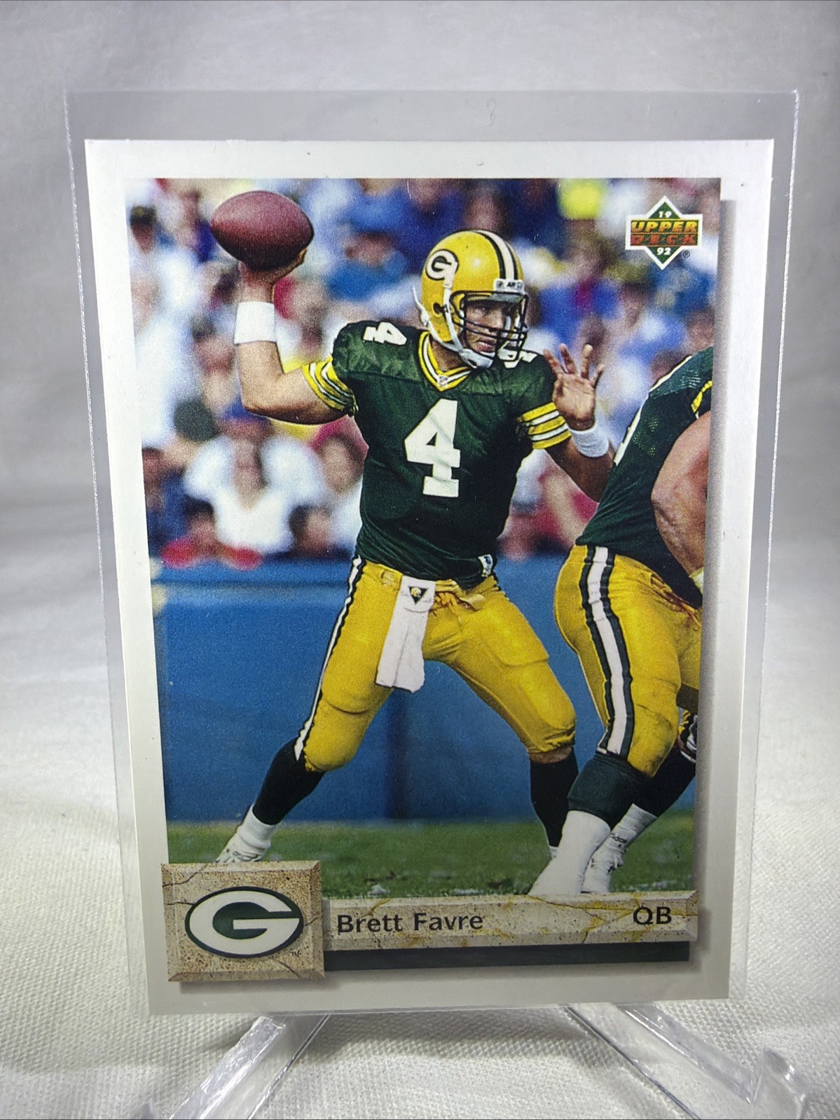 1992 Upper Deck #484 – Brett Favre – Green Bay Packers – Near Mint