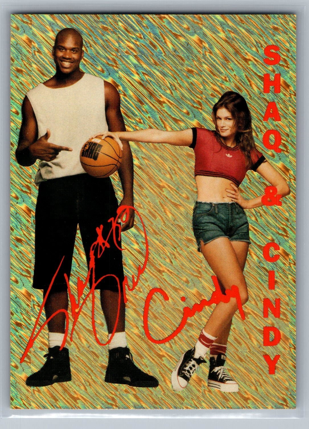 Shaq & Cindy Gold Shimmer Promo – NM *TEXCARDS*