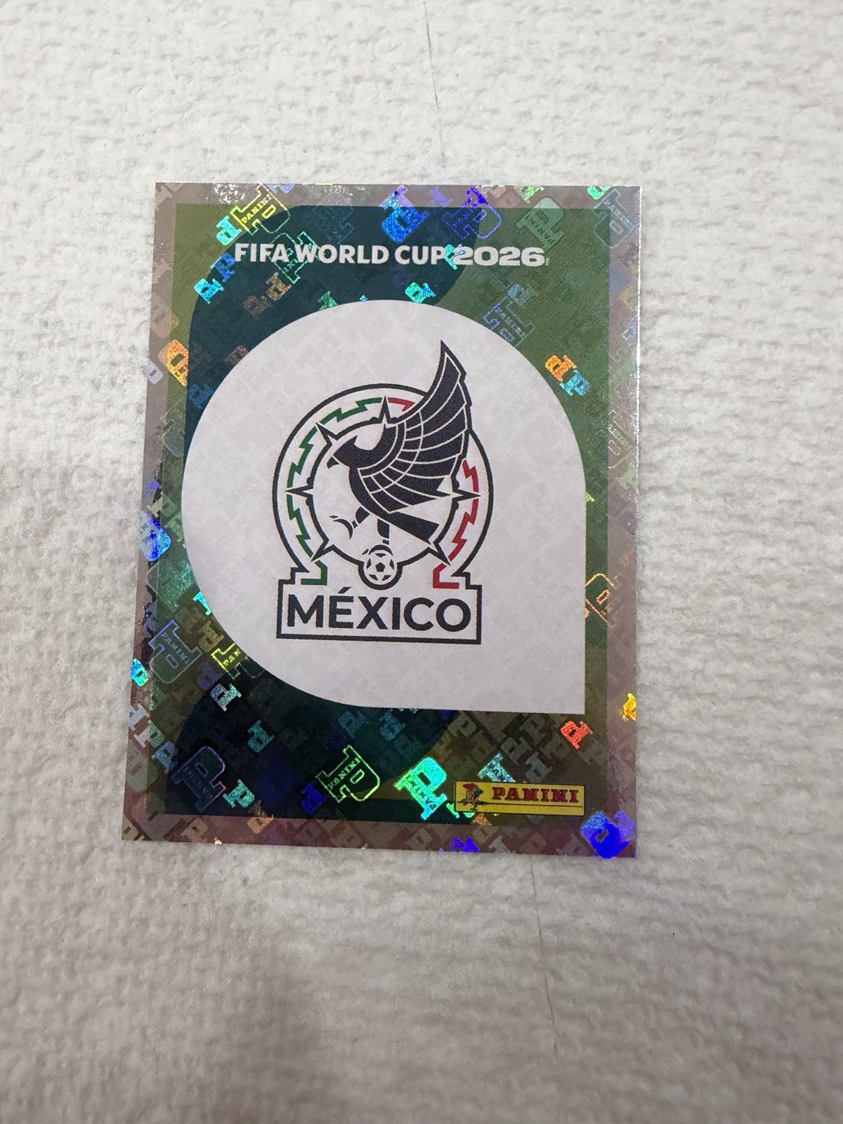 2026 Panini FIFA World Cup Mexico Badge Holographic Sticker MEX 1 – Logo