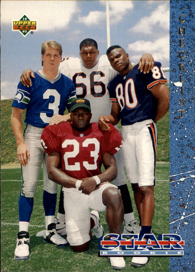 B2941- 1993 Upper Deck FB Card #s 1-250 +Rookies -You Pick- 10+ FREE US SHIP