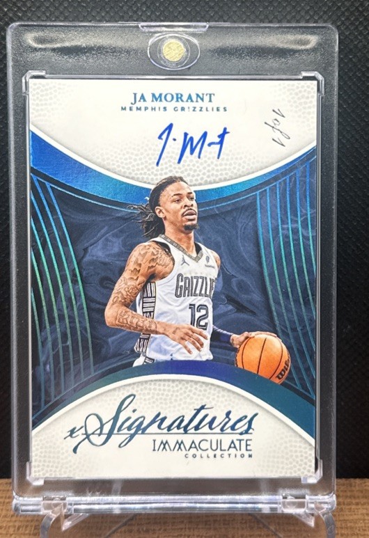 2024-25 Panini Immaculate Ja Morant Immaculate Signatures Platinum Auto 1/1