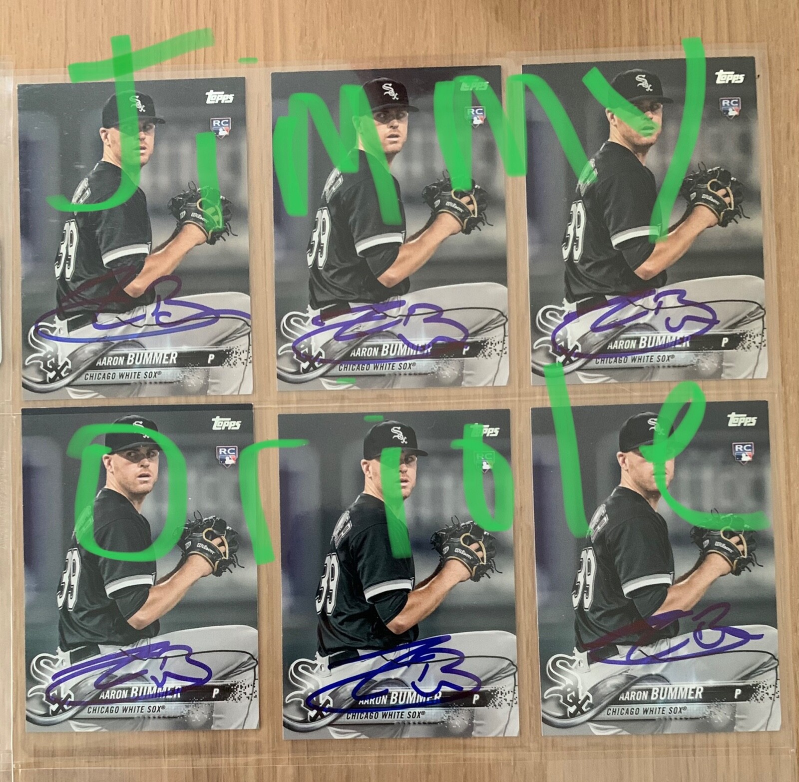 2018 Topps RC Aaron Bummer Autographed Signed Rookie Card-Chicago White Sox