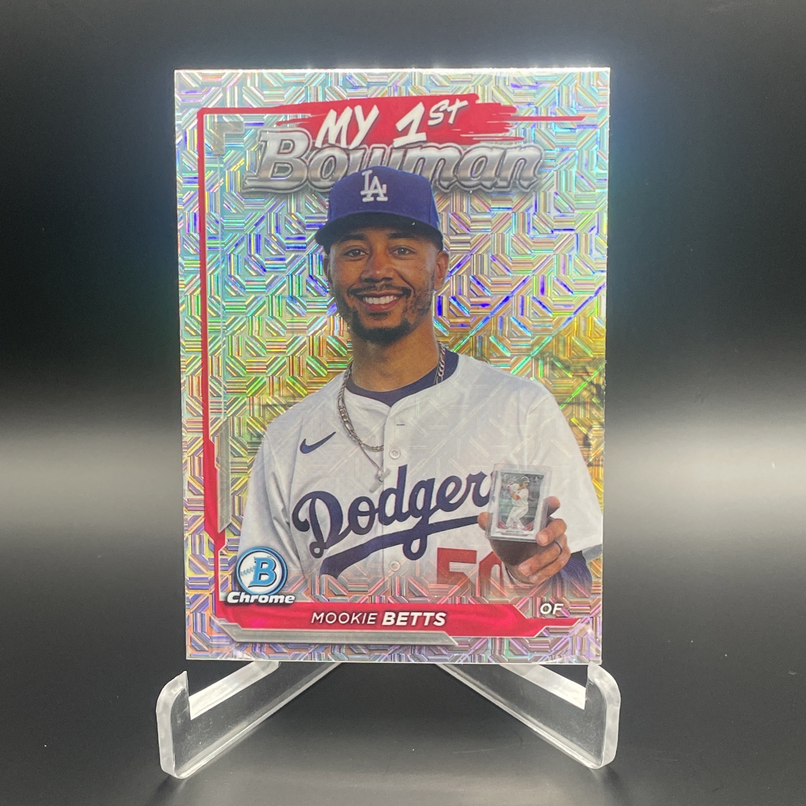 Mookie Betts 2024 Bowman Chrome Mojo My 1st #M1B-6 Los Angeles Dodgers NM