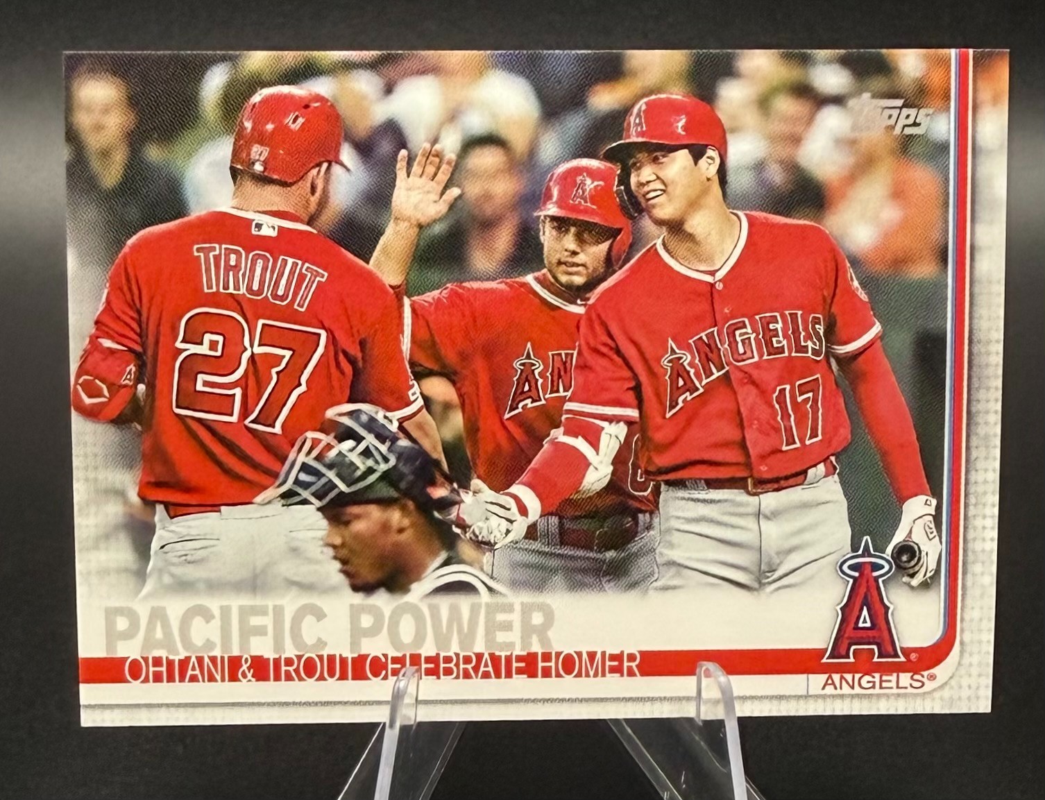 Shohei Ohtani / Mike Trout 2019 Topps Mini Veteran Combos #US189 – Pacific Power