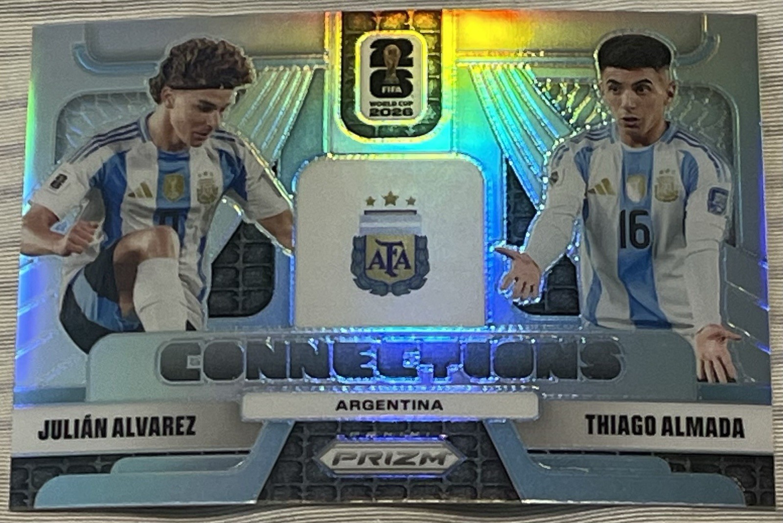 2026 Panini Prizm FIFA World Cup Julian Alvarez / Almada Connections Silver