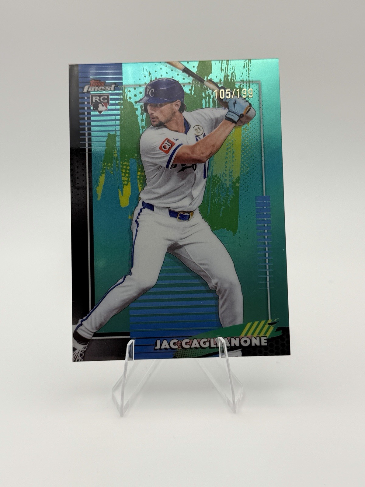 2026 Topps Finest Jac Caglianone RC Aqua /199 #1 KC Royals