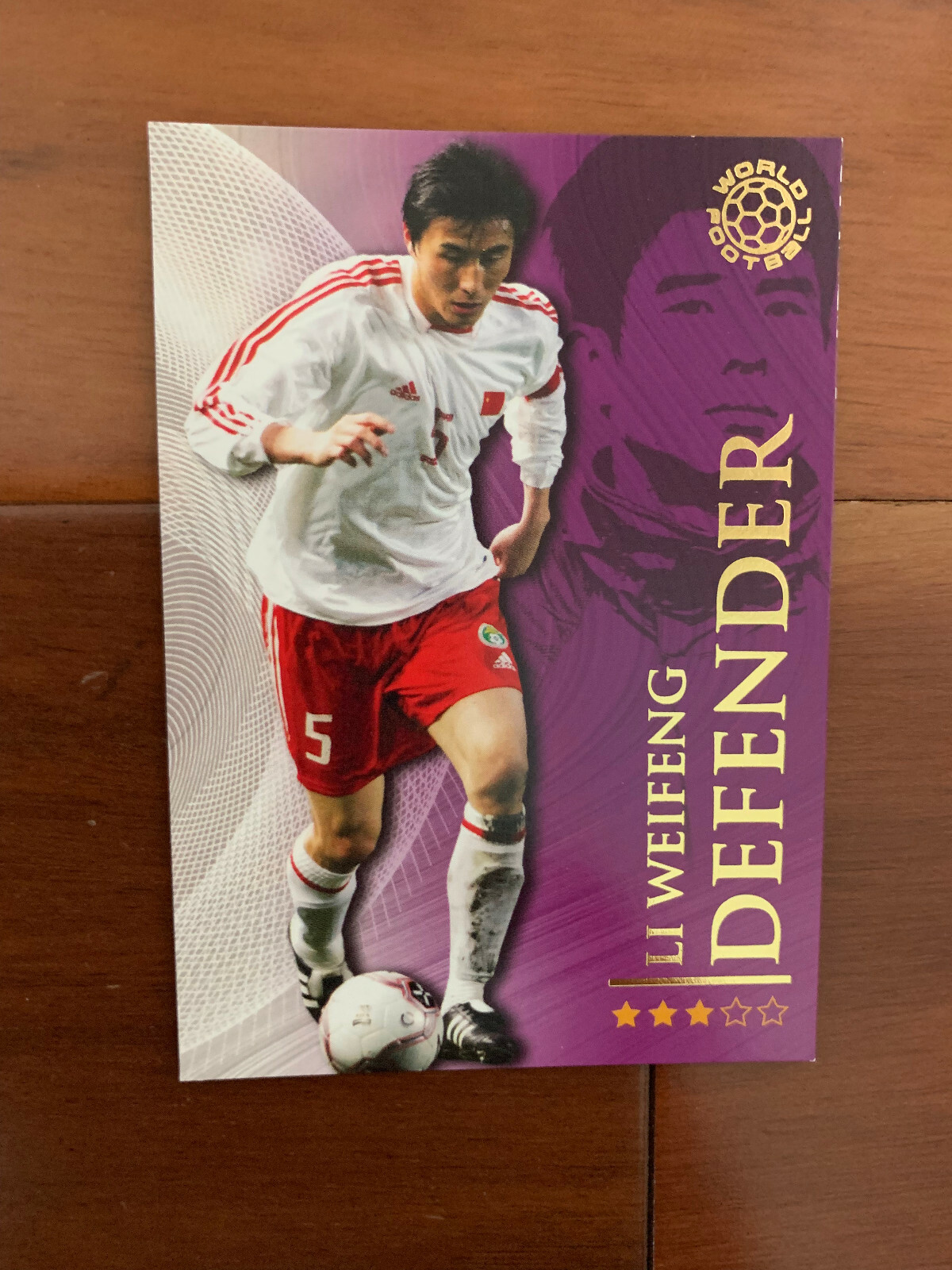 2009 Futera World Football Soccer Card – China LI WEIFENG Mint