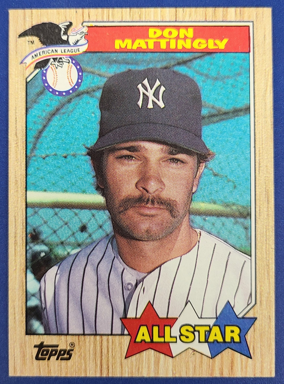 1987 Topps All-Star #606 Don Mattingly New York Yankees Baseball Card S1