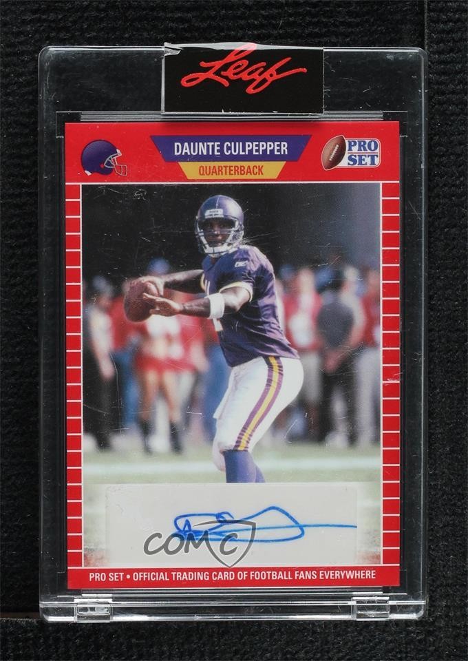 2021 Leaf Pro Set Sports Online Exclusive Base Daunte Culpepper Auto 16yo