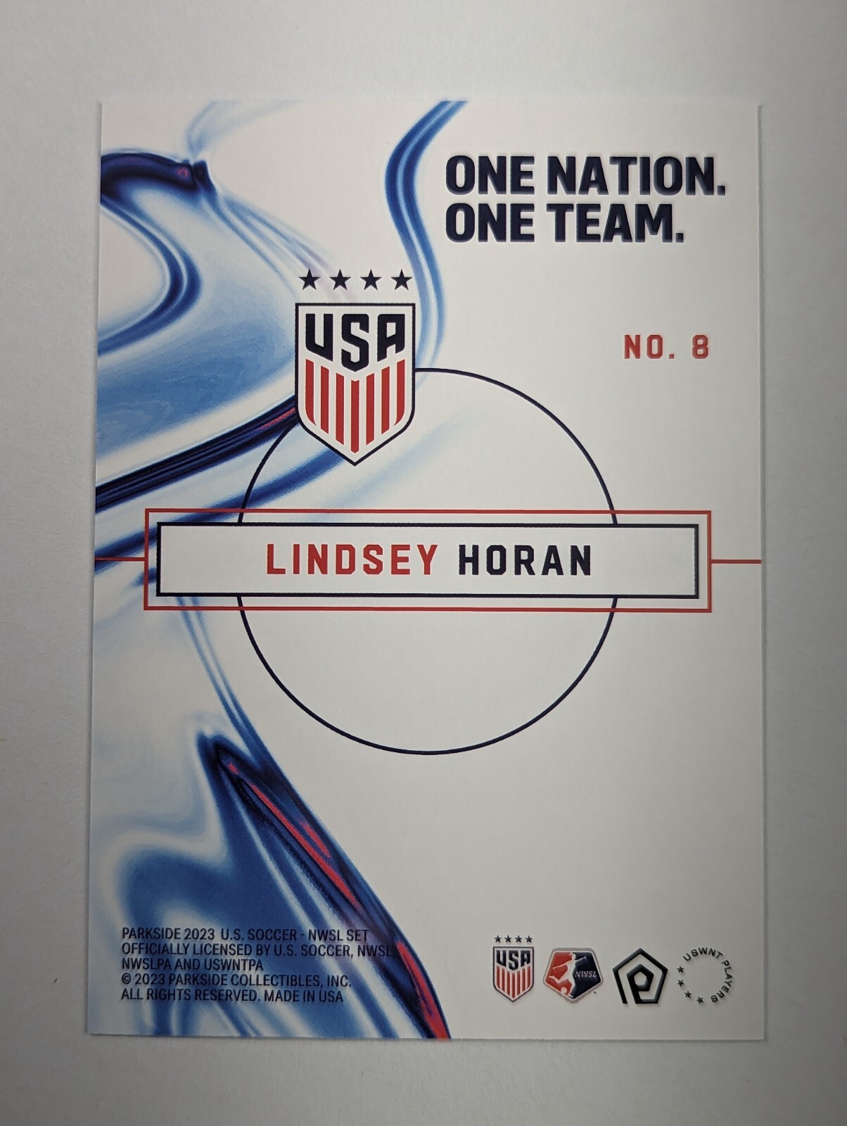 2023 Parkside USWNT One Nation One Team #8 Lindsey Horan QTY