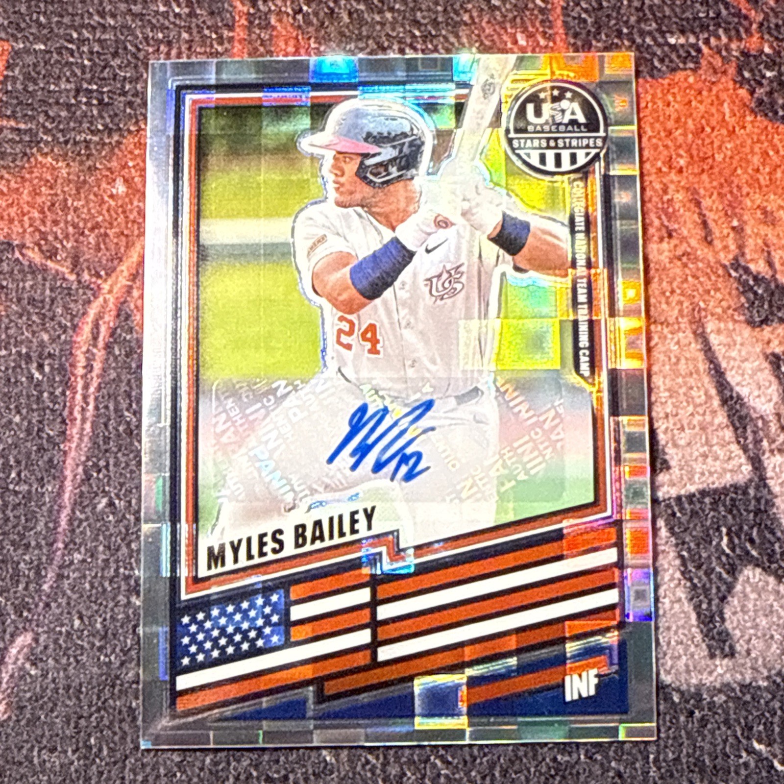2026 Panini Stars & Stripes Prizm MYLES BAILEY Silver Pandora Auto /225🔥🔥🔥