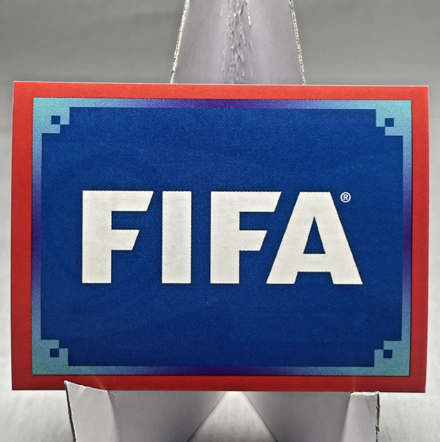 FIFA World Cup Red Sticker Logo Mint Panini Football card Soccer 2022 Qatar FWC1