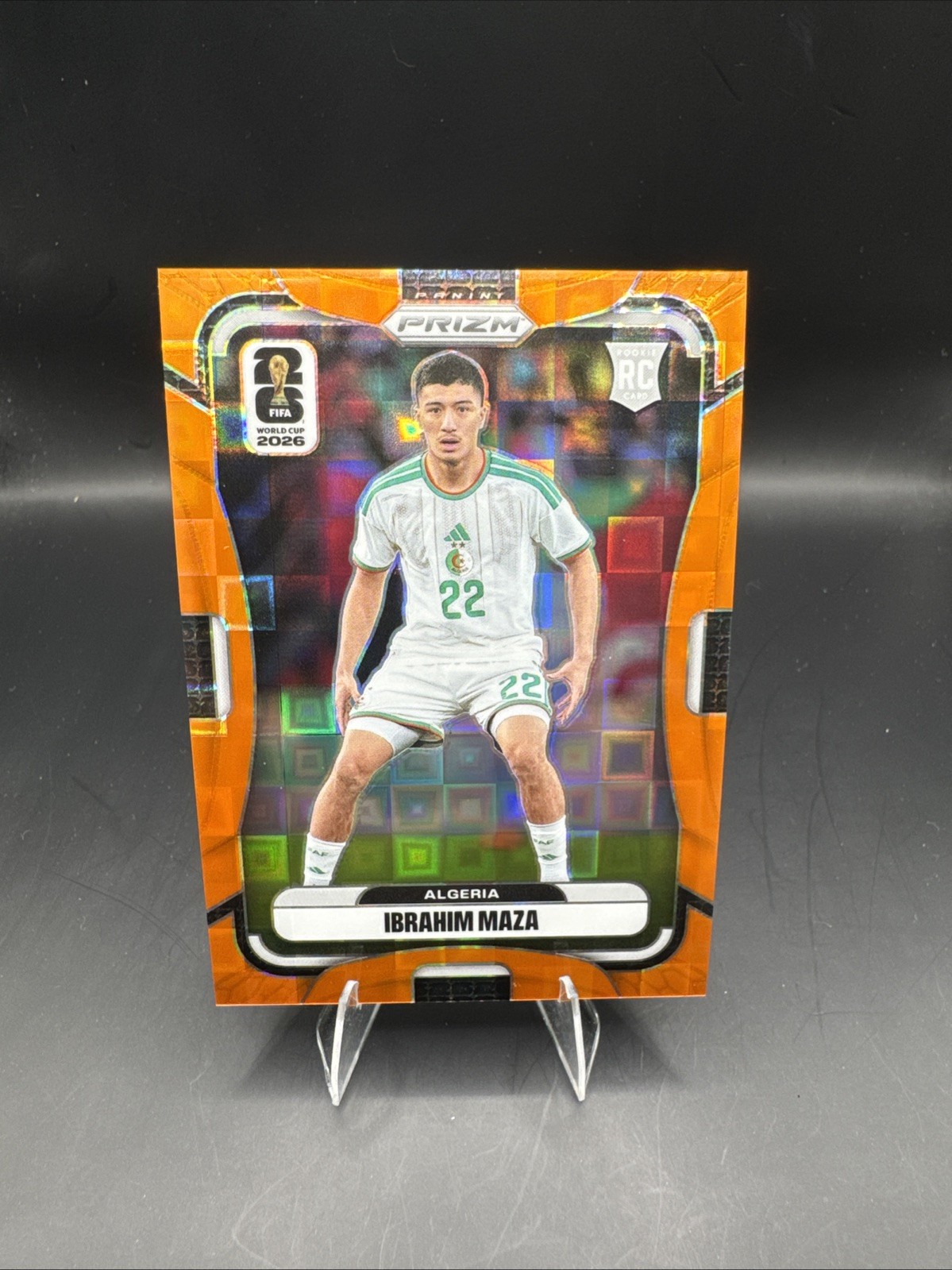 👟LQ 2026 PANINI PRIZM FIFA WORLD CUP ORANGE PANDORA /215 RC IBRAHIM MAZA