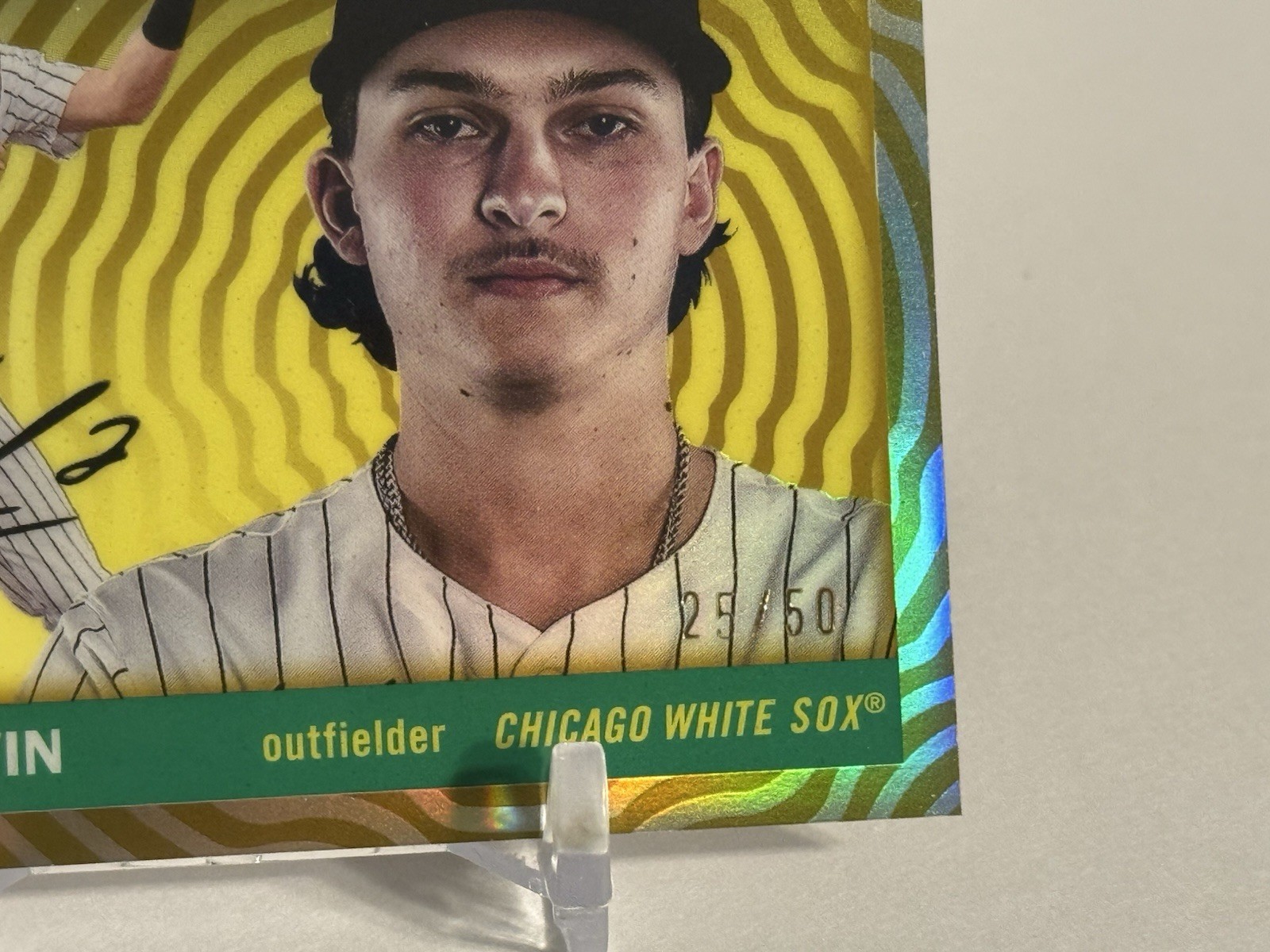 BROOKS BALDWIN RC 2025 TOPPS CHROME PLATINUM GOLD VIBRATIONS REFRACTOR /50 CWS