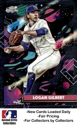 2025 Topps Chrome Cosmic #34 Logan Gilbert Seattle Mariners