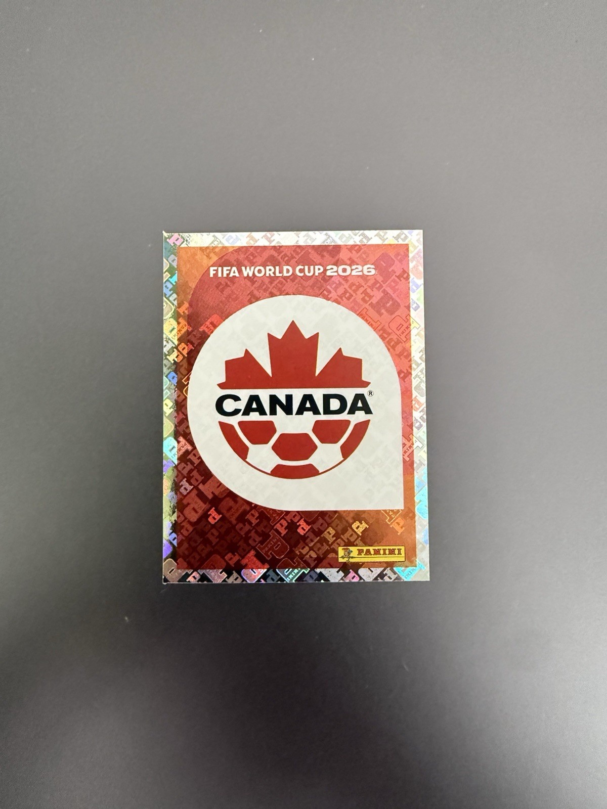 Team Canada 2026 Panini Fifa World Cup Sticker Panini Logofractor Holo #CAN-1