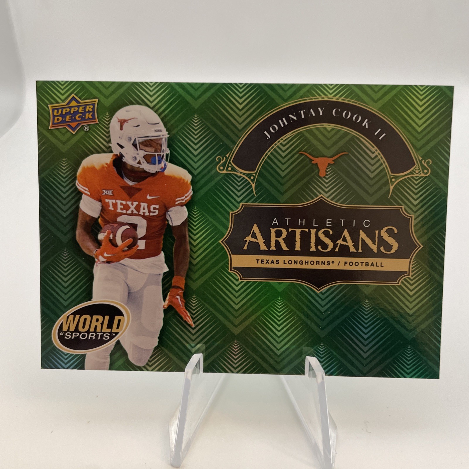 2025 Upper Deck World of Sports Artisans Johntay Cook II #AA-JC Green (F65)