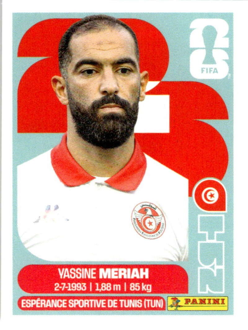 2026 Panini World Cup Stickers #TUN6 Yassine Meriah – Tunisia MLS