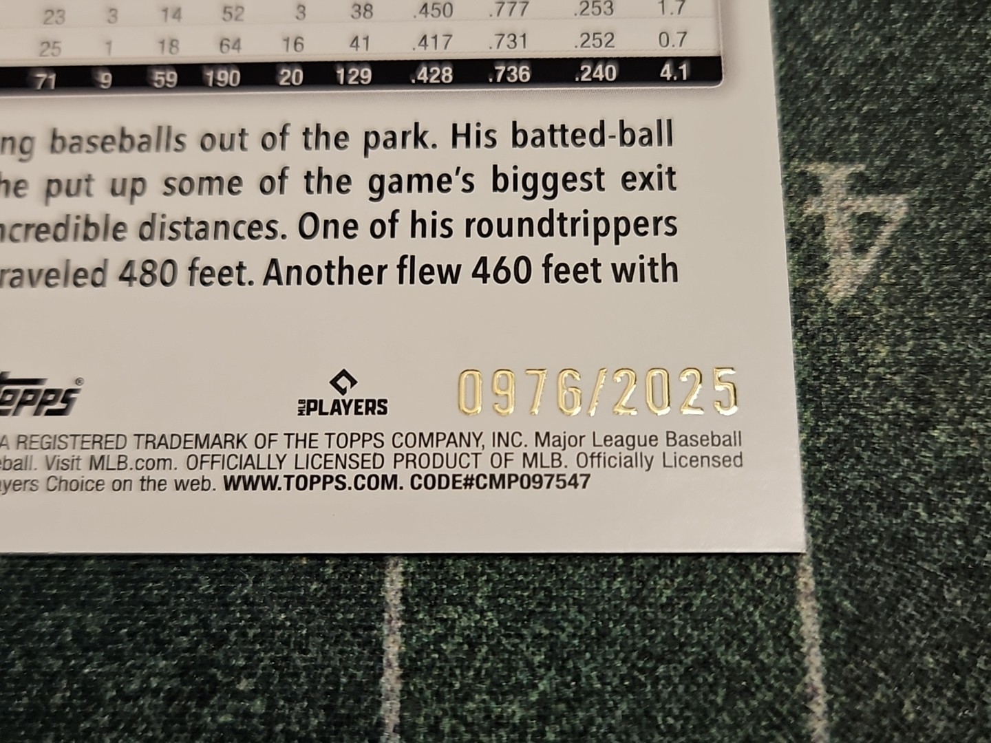 Jesús Sanchez NUMBERED /2025 • BRONZE • Topps 2025 • Miami Marlins Parallel
