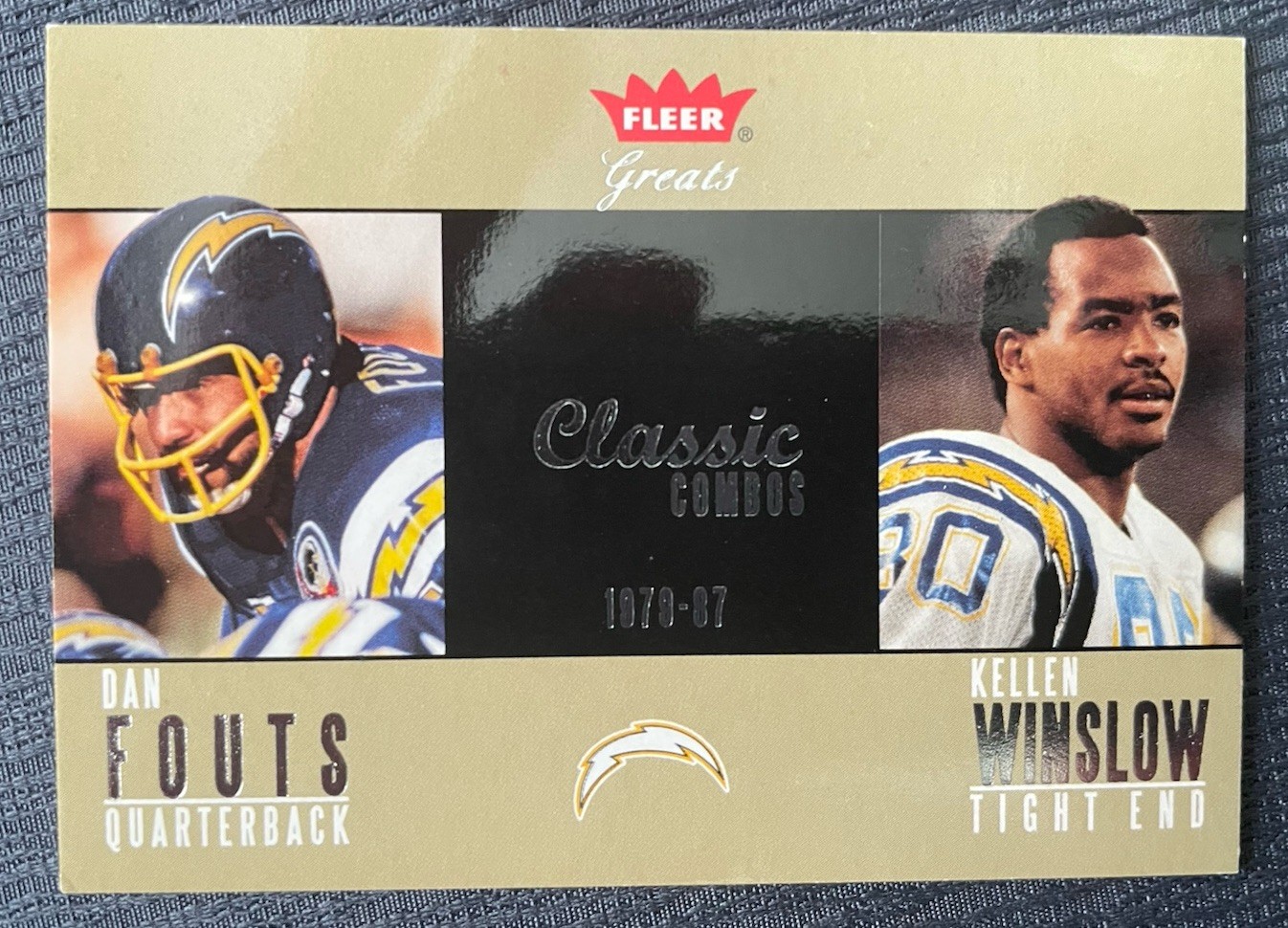 2004 Greats of the Game Classic Combos #10CC Dan Fouts/Kellen Winslow 639/1981