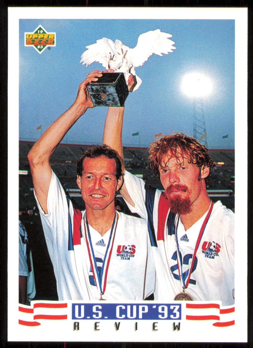1993 Upper Deck World Cup 94 Preview English/Spanish Alexi Lalas #140 (RC)
